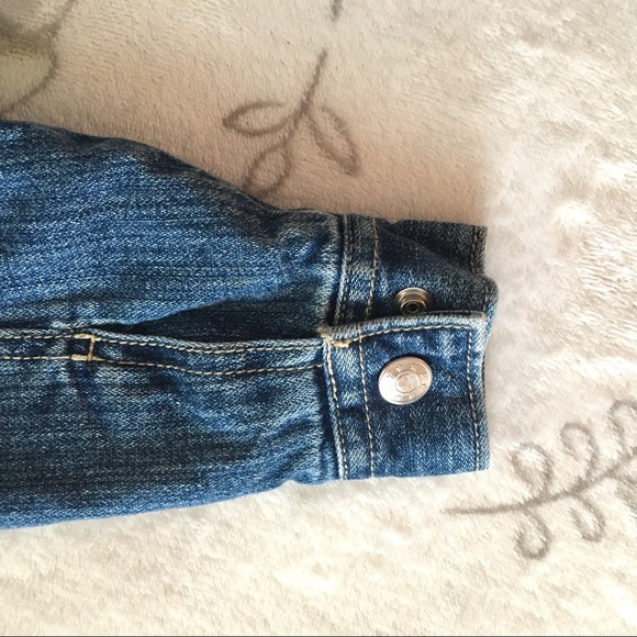 Toddler Girls Hannah Andersson Zip Up Jean Jacket - Picture 5 of 6